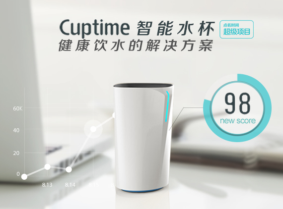 Cuptime 智能水杯 时尚健康提醒喝水