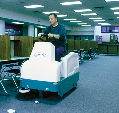 美国坦能工厂写字楼餐饮酒店医院商超公共场所专用 小型驾驶式扫地机6100